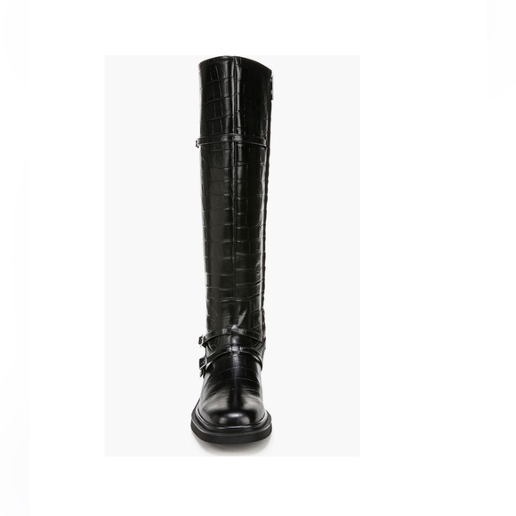 SARTO By Franco Sarto Ainsley Knee High Boot Black Croc Print Women’s Size 8 - Picture 10 of 15